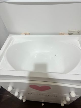 mueble cambiador/bañera