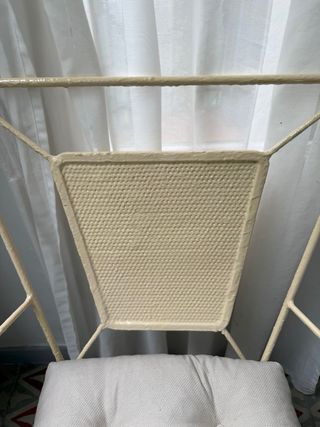 Silla metal jardín - Crema