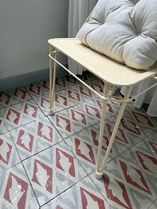 Silla metal jardín - Crema