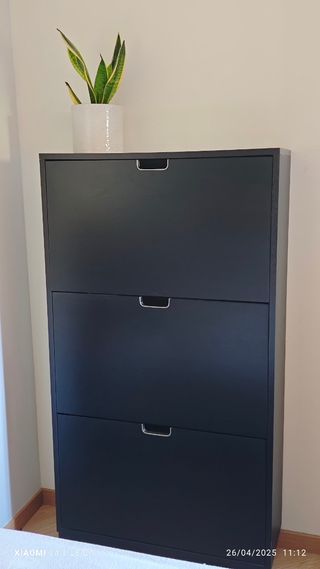 Zapatero 3 cajones Ikea - Negro
