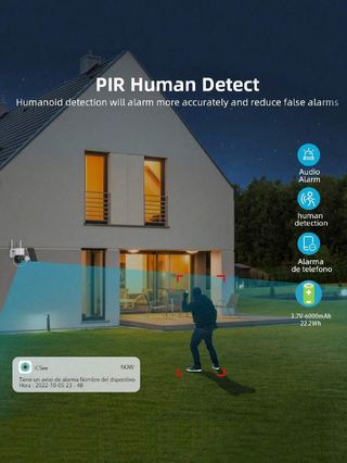 Telecamera Solare Wireless Batteria Ricaricabile