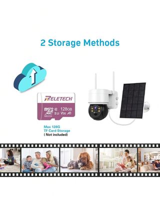 Telecamera Solare Wireless Batteria Ricaricabile