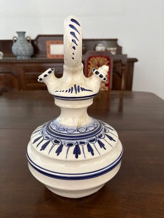 Botijo antiguo | Cerámica azul