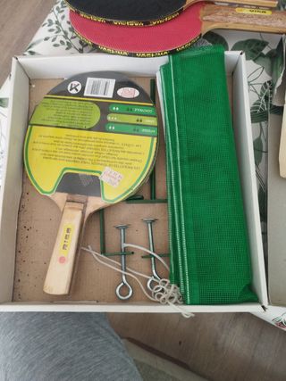 Set pinpo n tenis de mesa antiguo