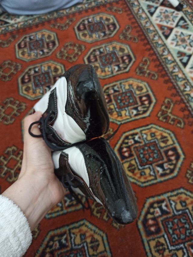 Scarpe vintage in pelle bicolore