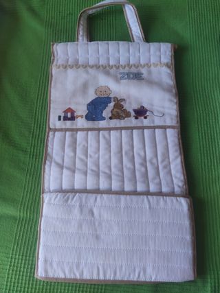 Lote bebé: sabanas, edredón, porta panal