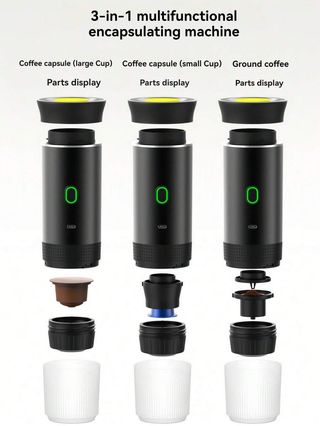 Macchina Caffe Espresso Portatile USB-C 7500 mAh