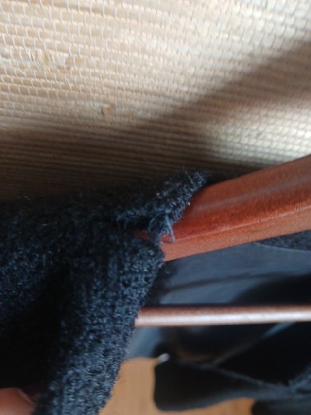 Chaqueta lana negra mujer