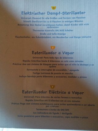 Esterilizador Vapor Bebé - Deluxe