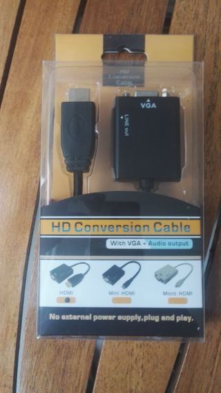 CONVERSOR HDMI A VGA+AUDIO