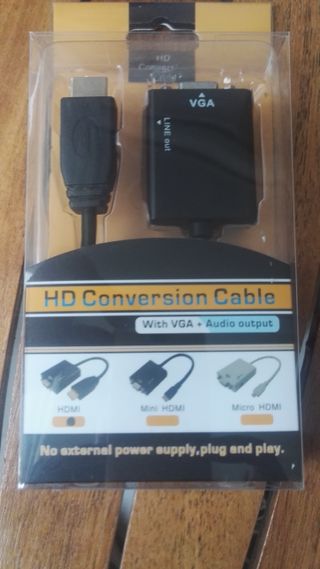CONVERSOR HDMI A VGA+AUDIO
