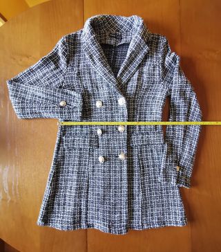 Chaqueta punto blanca/negra. L