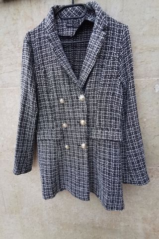 Chaqueta punto blanca/negra. L