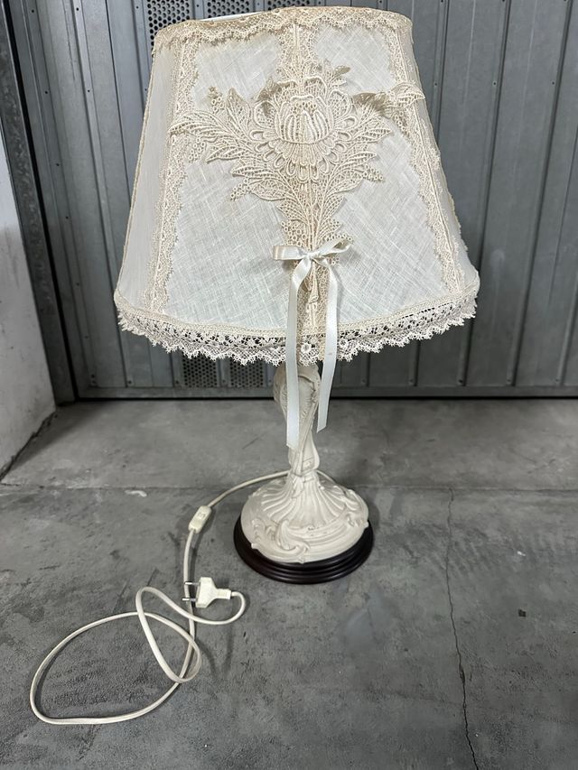 Lampada Tavolo Vintage decorata