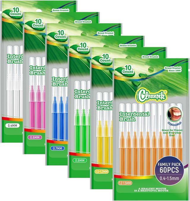 🦷✨ 60 cepillos interdentales nuevos 🦷✨