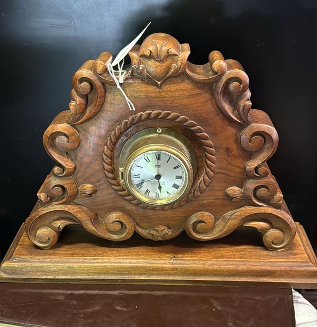 Reloj sobremesa madera estilo rococó