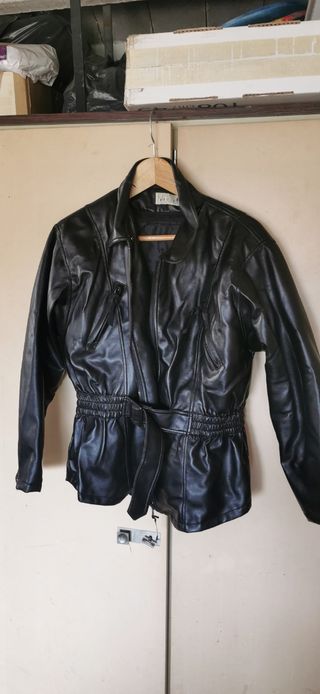Casaca moto señora polipiel