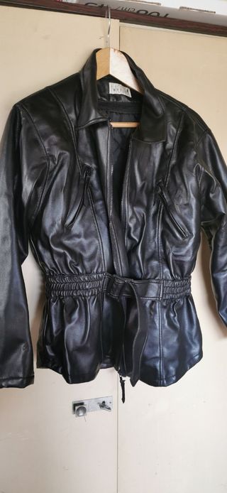 Casaca moto señora polipiel