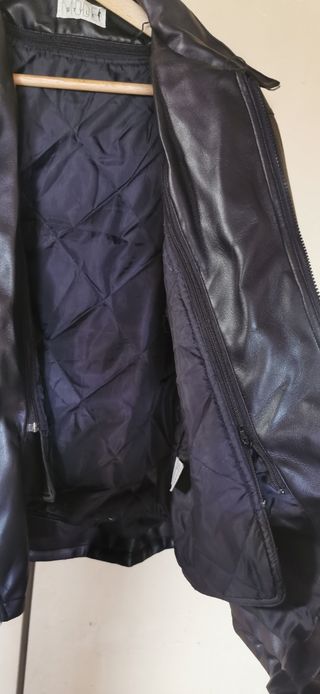 Casaca moto señora polipiel