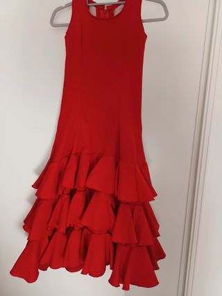 Traje gitana rojo niña