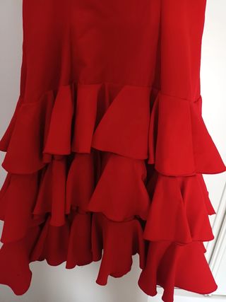 Traje gitana rojo niña