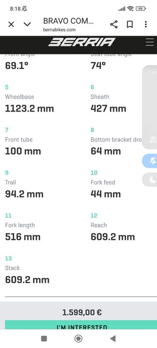 MTB Bicicleta Berria Bravo 6.1