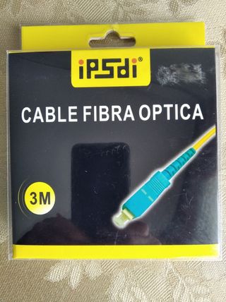 Cable conexión fibra óptica 