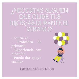 Cuidado de niños/as (Verano)