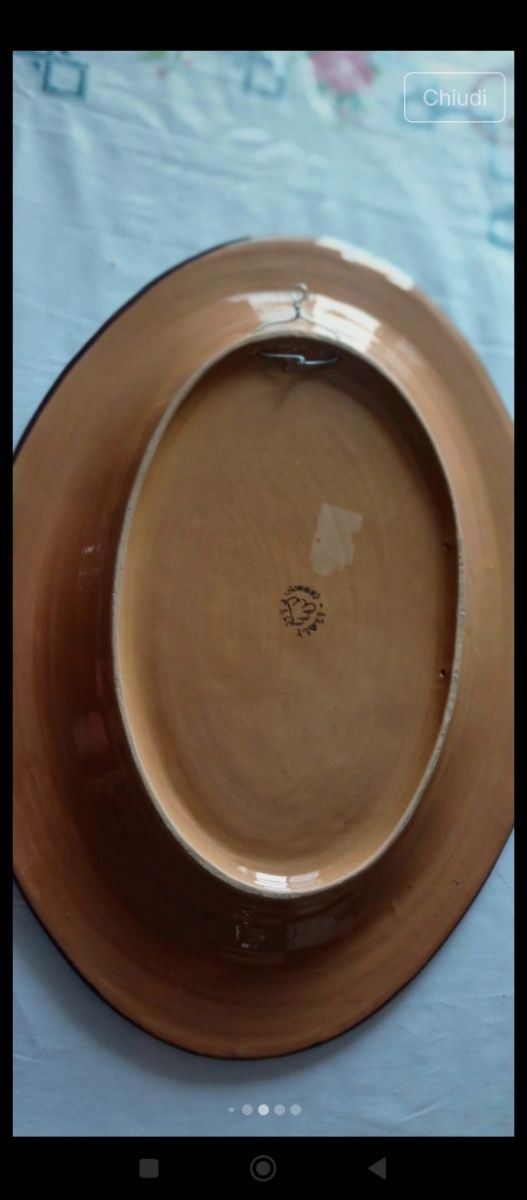 Centrotavola dipinto a mano