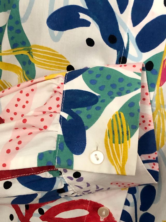 Camisa estampado vegetal multicolor Zara – Talla M