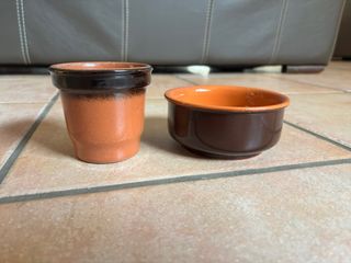 Vasetti in terracotta smaltata 