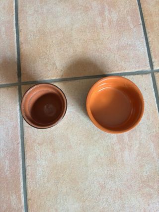 Vasetti in terracotta smaltata 