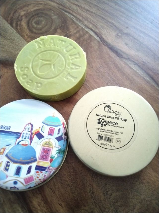 Natural olive oil soap Greece