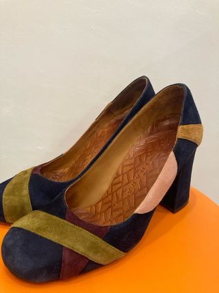 Tacones multicolor talla 37 