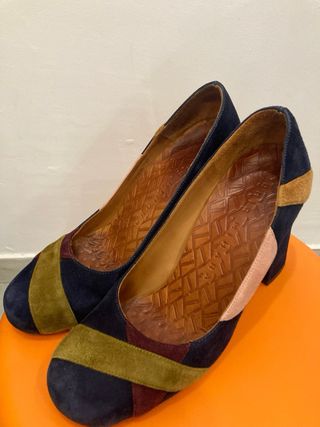 Tacones multicolor talla 37 