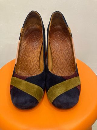 Tacones multicolor talla 37 