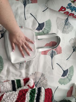 Bolso Converse blanco y gris