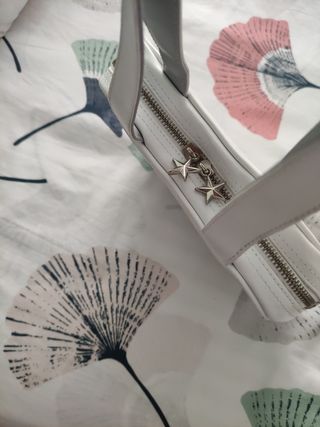 Bolso Converse blanco y gris