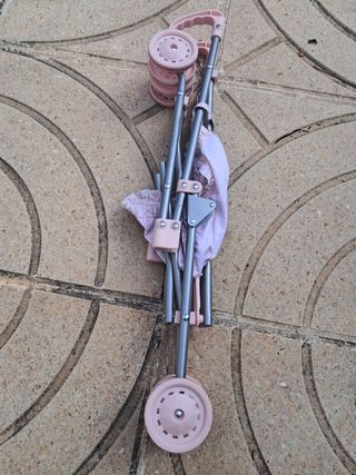 Carrito Muñecas Miyo Rosa