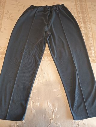 Pantalones mujer talla grande grises
