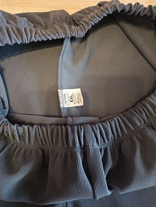 Pantalones mujer talla grande grises