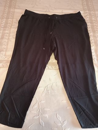 Pantalones mujer talla grande grises