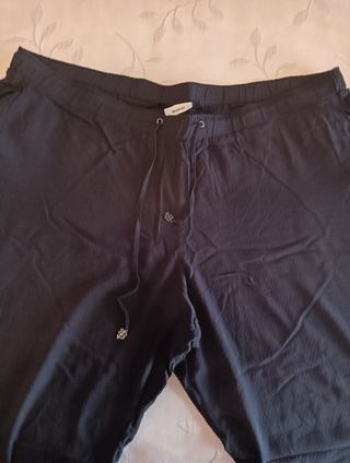 Pantalones mujer talla grande grises
