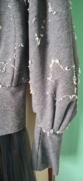 Felpa grigia ROSE tg.XS