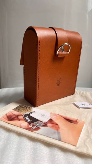 MÜHLE TRAVEL Bolso de piel de vaca de curtido vegetal
