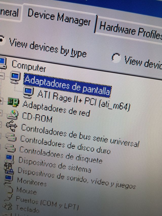 Tarjeta gráfica ATI Rage II +DVD 2MB PCI