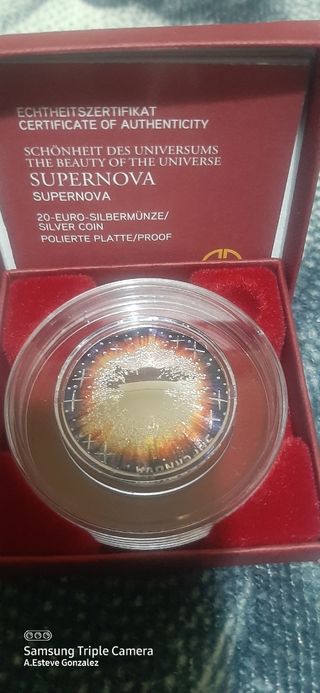 Moneda Supernova plata Austria