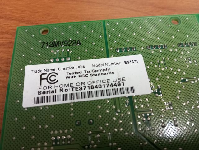 Tarjeta de Sonido Sound Blaster Ensoniq 128 ES1371