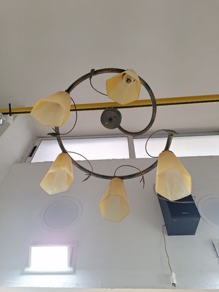 Lámpara vintage 5 luces