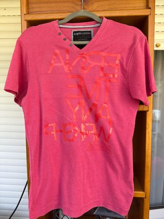 Camiseta Angelo Litrico rosa talla M